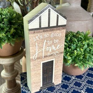 NEW! Cottage Farmhouse It’s So Good To Be Home Village Home Rustic Wood Sign